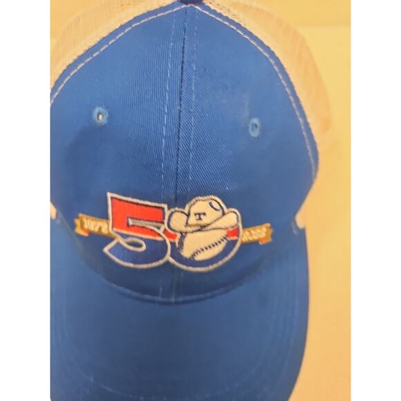 Texas Rangers 50th Anniversary Snapback Trucker Hat Cap 72-22 Globe Life MLB - Picture 9 of 9